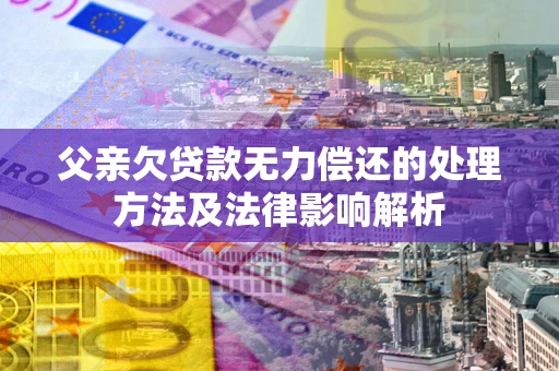 北京父亲欠贷款无力偿还的处理方法及法律影响解析